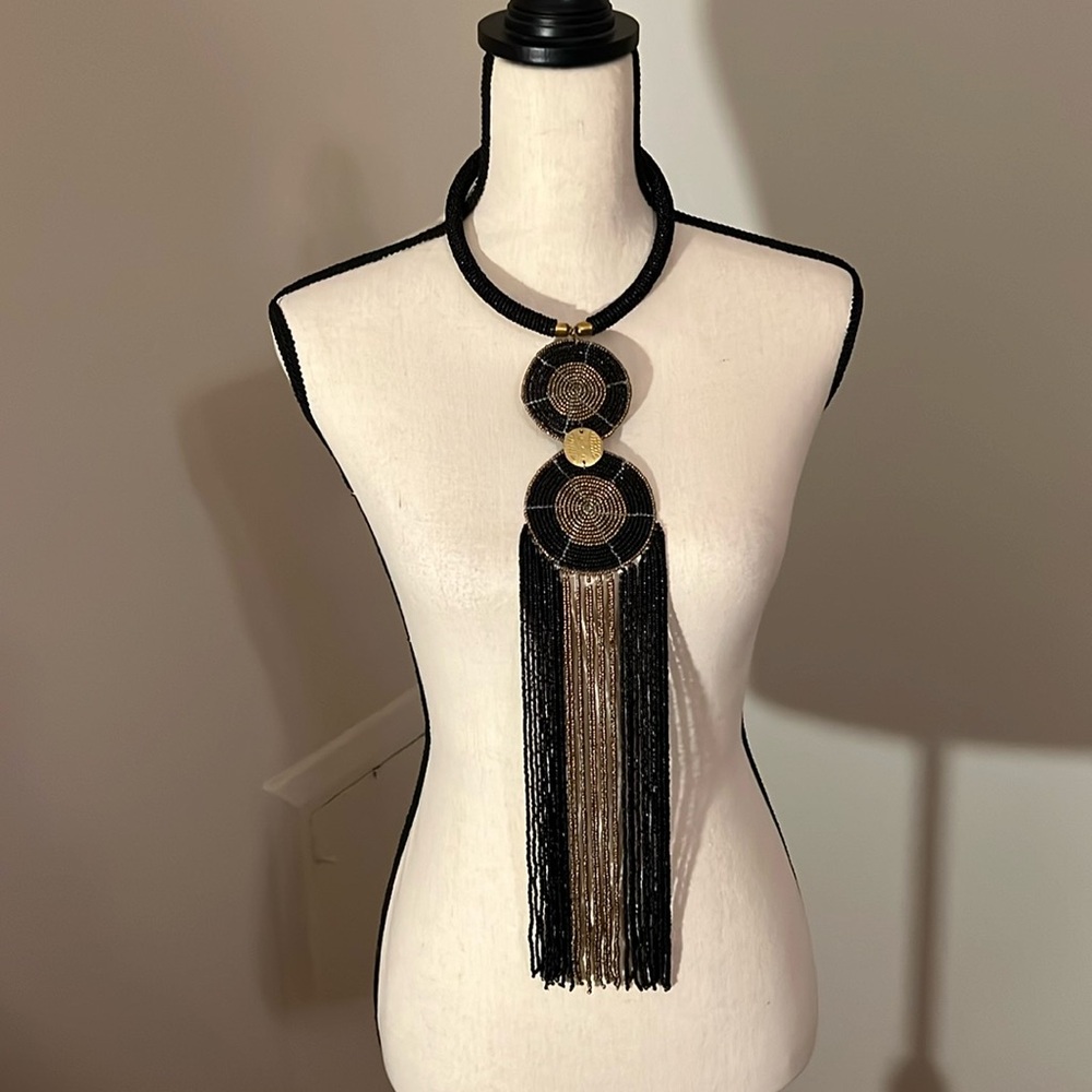 Black and gold necklace